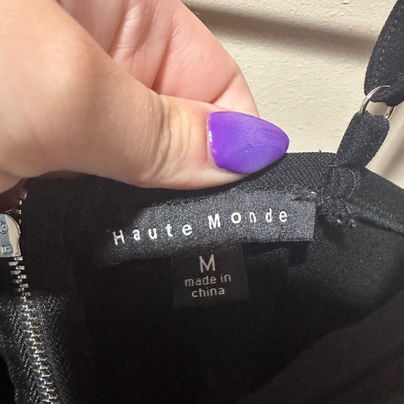 Black Mini Skintight dress‎ with fringe - Picture 6 of 6